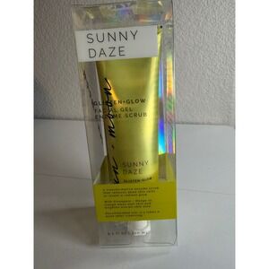Sunny Daze Glisten + Glow Facial‎ Gel Enzyme Scrub Sun Moon Beauty 5.1 oz